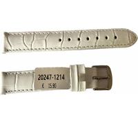 Louisiana Croco White Leather Strap pour montres dames 12mm