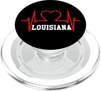 Louisiana Heartbeat USA déclare l'amour du cœur PopSockets PopGrip pour MagSafe