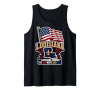 Louisiana Honors The Red White and Blue Débardeur