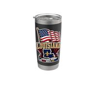 Louisiana Honors The Red White And Blue Gobelet isotherme en acier inoxydable double paroi