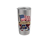 Louisiana Honors The Red White And Blue Gobelet isotherme en acier inoxydable double paroi