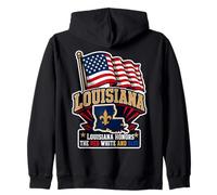 Louisiana Honors The Red White and Blue Sweat à Capuche