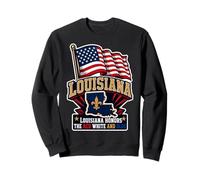 Louisiana Honors The Red White and Blue Sweatshirt