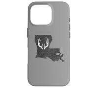 Louisiana LA Deer Hunting Shed Antlers Design Coque pour iPhone 16 Pro