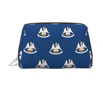 Louisiana State Flag Organiseur de maquillage portable pour femme, doré, Taille unique, Trousse de toilette