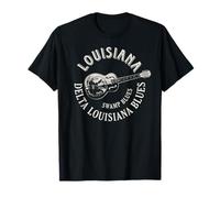 Louisiana Swamp Blues Guitare Américaine Musique Vintage T-Shirt