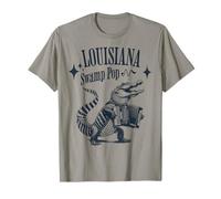 Louisiana Swamp Pop Alligators New Orleans Music T-Shirt
