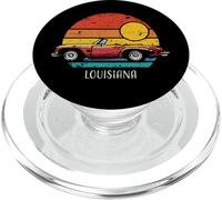 Louisiana USA Voiture de Sport rétro Coucher de Soleil Design Vieilli PopSockets PopGrip pour MagSafe