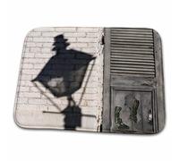 Louisiane, Nouvelle-Orléans, Lampadaire du Quartier Français Tapis De Douche Absorbant Paillasson D'Entree Lavable en Machine Paillasson Intérieur pour Chambre Baignoire Couloir 40X60 Cm