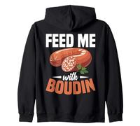 Louisiane Snack Food Meal National Boudin Day Feed Me Boudin Sweat à Capuche