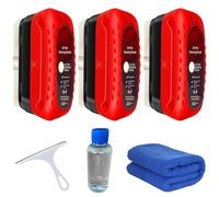Louisx Glass Cleaning Board, Seedhubtok Glass Cleaning Board, Automotive Oil Film Cleaning Brush, Glass Coating for Windshield, Anti-rain Fog Cleaning Glass Brush with Remover (3PCS)