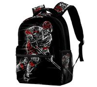 LOUJIN Cartable Sac à dos d'école, sac à dos de hockey sur glace, sac à dos d'école, sac à dos de voyage pour le travail d'affaires, #976