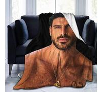 LOUJIN Couverture de canapé super douce 365 dni Michele Morrone en micro polaire, convient pour les couvertures de canapé pour adultes et enfants, couvertures de lit