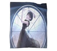 LOUJIN Mercredi Addams Couverture polaire chaude et douce pour toutes saisons - Couverture polaire confortable pour canapé-lit - Microfibre anti-boulochage - 150 x 125 cm (l x L)