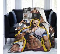LOUJIN Michael B. Jordan Couverture en polaire douce et confortable pour canapé, lit, bureau, genouillères, lit, voiture, camping 125 x 100 cm