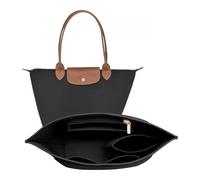 LOUKAYCCI Insert de rangement en feutre pour sac Longchamp Le Pliage L Noir