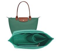 LOUKAYCCI Organiseur en feutre compatible avec longchamp le pliage L pour sac à main (vert, taille L)