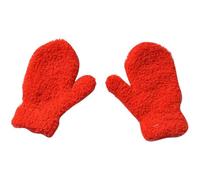 LOUKEKE 1 Paire Moufles Warmom Coral en Polaire épaisse et Douce, à Doigts Longs, pour Enfants de 0 à 4 Ans