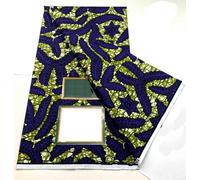 LOUKEKE Tissu Wax Ankara 6 Yards Doux, imprimé Africain nigérian, Coton, pagne hollandais pour Couture féminine