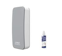 loukin Effaceur magnétique effaçable à sec pour tableau blanc, effaceur de tableau en verre (gris), nettoyant pour tableau blanc de 96,4 g inclus, pour salle de classe, maison et bureau
