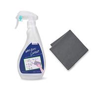 Loukin Nettoyant pour tableau blanc, non toxique, avec chiffon de nettoyage, spray nettoyant à faible odeur pour gommes sèches, élimine les taches tenaces et la saleté - 500 ml