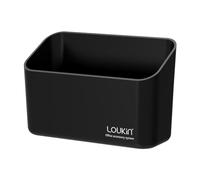 loukin Organiseur magnétique pour marqueurs et télécommandes, support de marqueur effaçable à sec, rangement magnétique pour tableau blanc ou réfrigérateurs (noir)