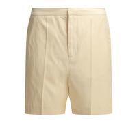 LouLou De Saison short femme beige ivan en mélange viscose et lin - 36