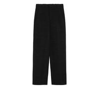 Loulou Studio, Femme, Pantalons, Noir, Taille: 38 FR Pantalon Droit