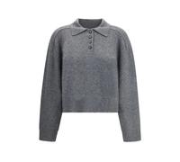 Loulou Studio - Pull Polo en Cachemire - Femme - Pulls - Gris - Taille: 42 FR