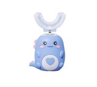 LoulouSmile DinoBrush - Brosse à dents 360° pour enfants,Fabriqué en silicone, rechargeable et étanche, il est idéal pour un usage quotidien à la maison et pour voyager