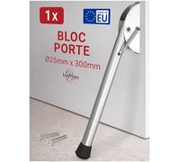 LouMaxx Bloc Porte 25x300 mm Galvanisé - Butée de Porte - Butoir de Porte - Protection idéale pour les Portes ou Portails Claquants