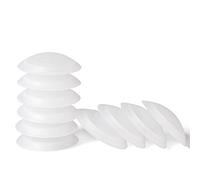 LouMaxx Pare-chocs auto-adhésifs ou à visser Ø 40 mm - Lot de 10 - Butoirs de Porte Murales - Butées de Porte transparentes- Protege Porte - pour protéger vos murs et portes.