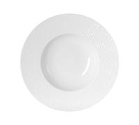 LOUNA Assiette creuse en porcelaine blanche 23 cm TABLE PASSION
