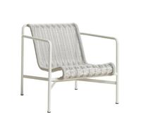 HAY Lounge chair low Palissade Cord gris ciel assise polyester