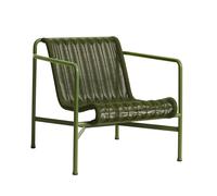 HAY Lounge chair low Palissade Cord olive assise polyester