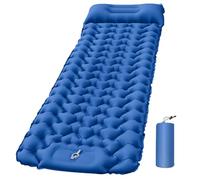 Lounge Mat - Your Portable Chill Zone, Inflatable Camping Sleeping Pad with Built-in Foot Pump, Self-Inflating Travel Air Mattress, Lightweight Portable Car Tent Bed for Outdoor Travelers (Dark Blue)