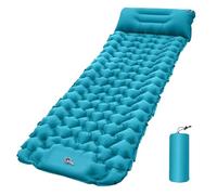 Lounge Mat - Your Portable Chill Zone, Inflatable Camping Sleeping Pad with Built-in Foot Pump, Self-Inflating Travel Air Mattress, Lightweight Portable Car Tent Bed for Outdoor Travelers (Blue)