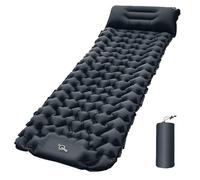 Lounge Mat - Your Portable Chill Zone, Inflatable Camping Sleeping Pad with Built-in Foot Pump, Self-Inflating Travel Air Mattress, Lightweight Portable Car Tent Bed for Outdoor Travelers (Black)