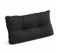 Beautissu Coussin Fauteuil Jardin Dossier Lavable pour canapé Chaise Banc | 70x40x12cm anthracite résistant à l'eau anti-salissures déperlant extérieur balcon salon Terrasse lounge Flair LK