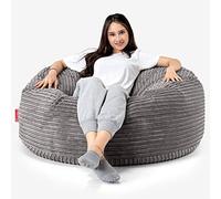 Lounge Pug, Canapé Pouf Géant 'Mammouth', Côtelé Anthracite