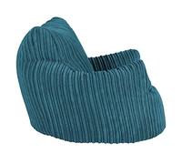 Lounge Pug Fauteuil Pouf Enfant en Velours Côtelé - Pouf pour Enfant, Fauteuil Pouf Cocooning & Douillet, Léger et Facile à Déplacer - Mer Égée