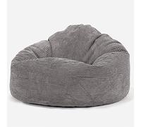 Lounge Pug, Pouf Poire, 'Petite Mammouth', Pompon Anthracite