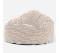 Lounge Pug, Pouf Poire, 'Petite Mammouth', Pompon Crème
