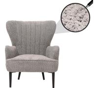 Fauteuil lounge MENDLER HWC-K37 Chenille (500g/m²) Oeko-Tex gris Gris