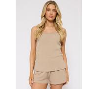 Loungeable Loungeable Brown Soft Knit Crochet Shorts Brown X-Large