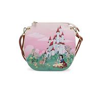 Loungefly Bolso Banderole Blancanieves Y Los 7 Enanitos Castillo 196571 Sac à bandoulière Disney Blanche-Neige Château, Multicolore, Taglia Unica