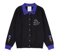 Loungefly Coraline Cat Dragonfly Collared Cardigan, Multicolore, S Mixte
