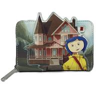 Loungefly Coraline Garden Party Portefeuille zippé en simili cuir avec détails brodés Plusieurs emplacements pour cartes