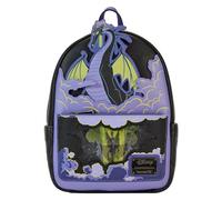 Loungefly Disney Backpack: Maleficent Dragon Lenticular and Glow in The Dark Mini-Backpack - Disney Villains - Exclusivité Amazon - Idée de Cadeau