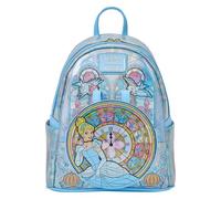 Loungefly Disney: Cinderalla Stained Glass Collection Mini Backpack - Disney Princesses - Exclusivité Amazon - Sac Mignon à Collectionner